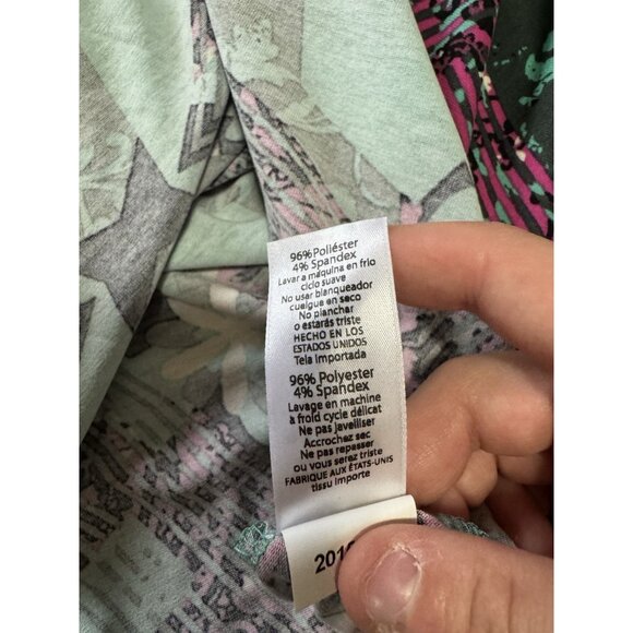 Lularoe Nicole Retro 80's Colorful Stretch Dress Size 2XL  Artsy Skater City NWT - Picture 11 of 13